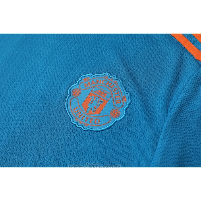 Chandal del Manchester United Manga Corta 2022-2023 Azul - Pantalon Corto